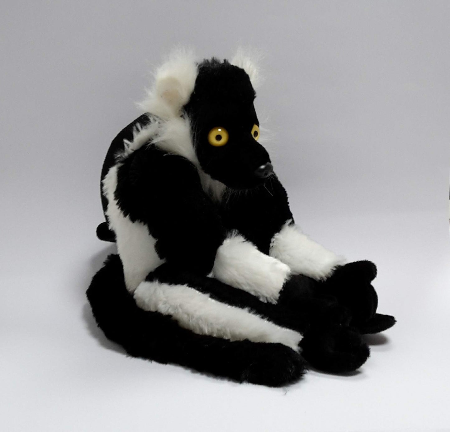 Black and White Lemur Rock Climbing Chalk Bag
