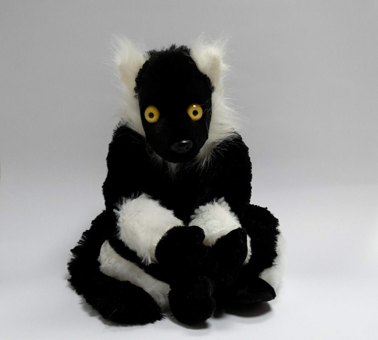 Black and White Lemur Rock Climbing Chalk Bag