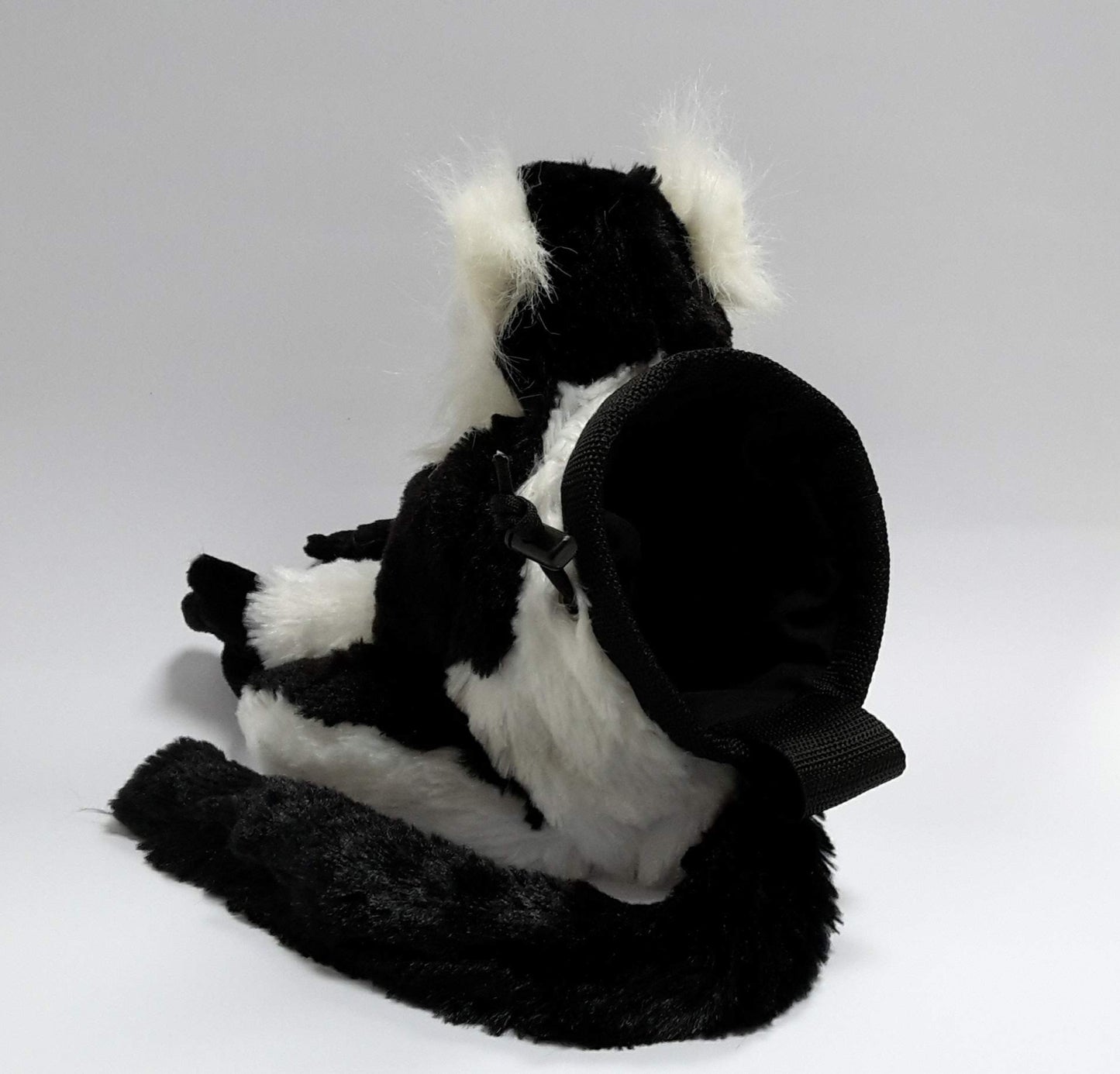 Black and White Lemur Rock Climbing Chalk Bag