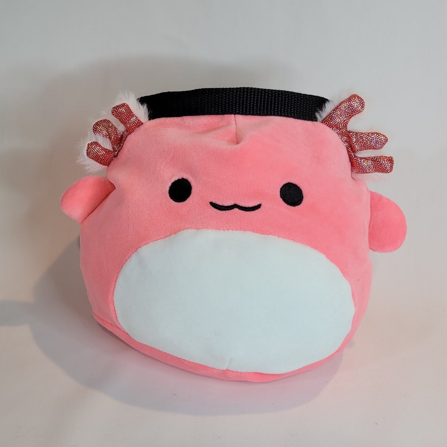 Pink Axolotl Rock Climbing Chalk Bag