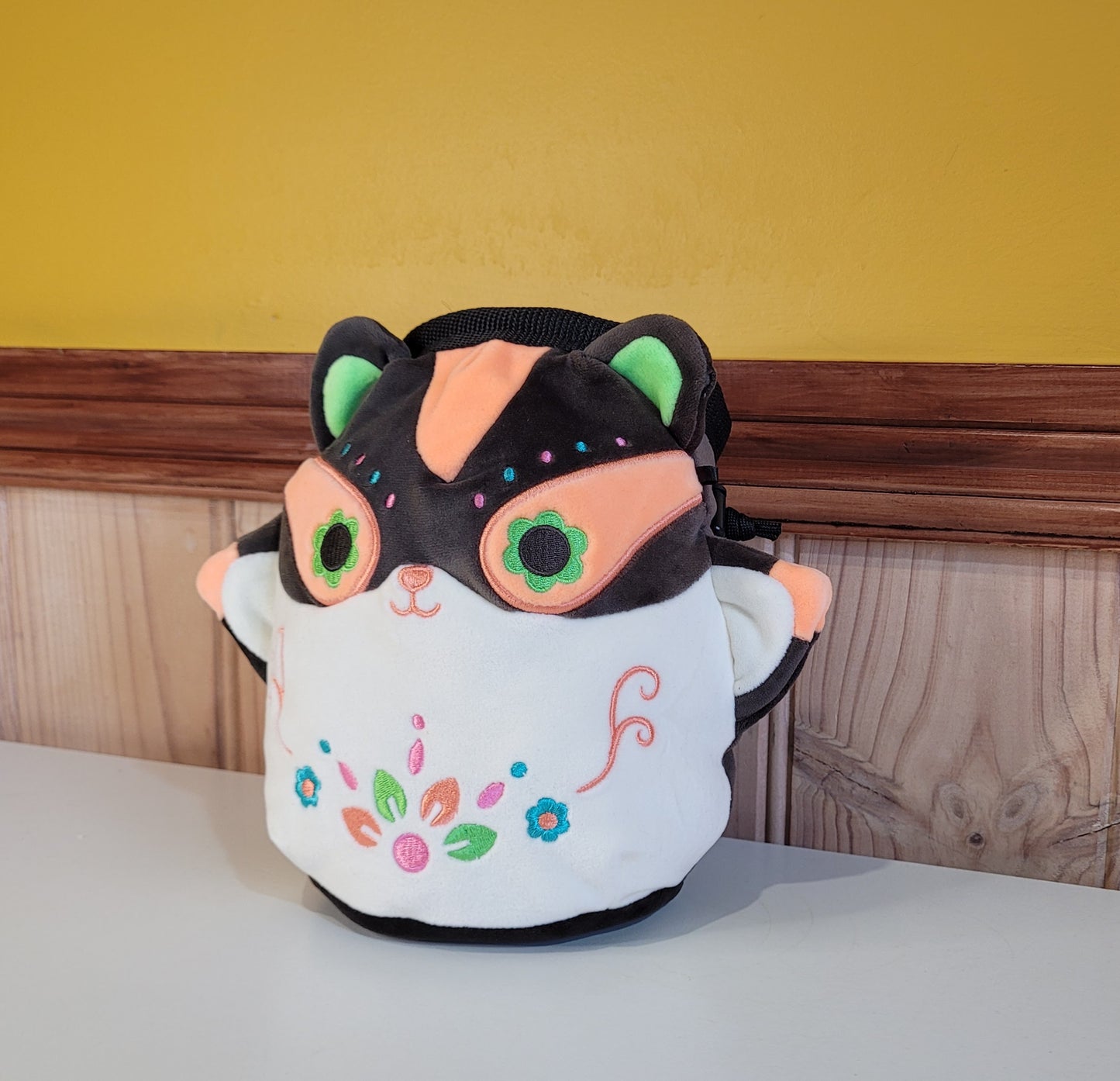 Embroidered Sugar Glider Rock Climbing Chalk Bag