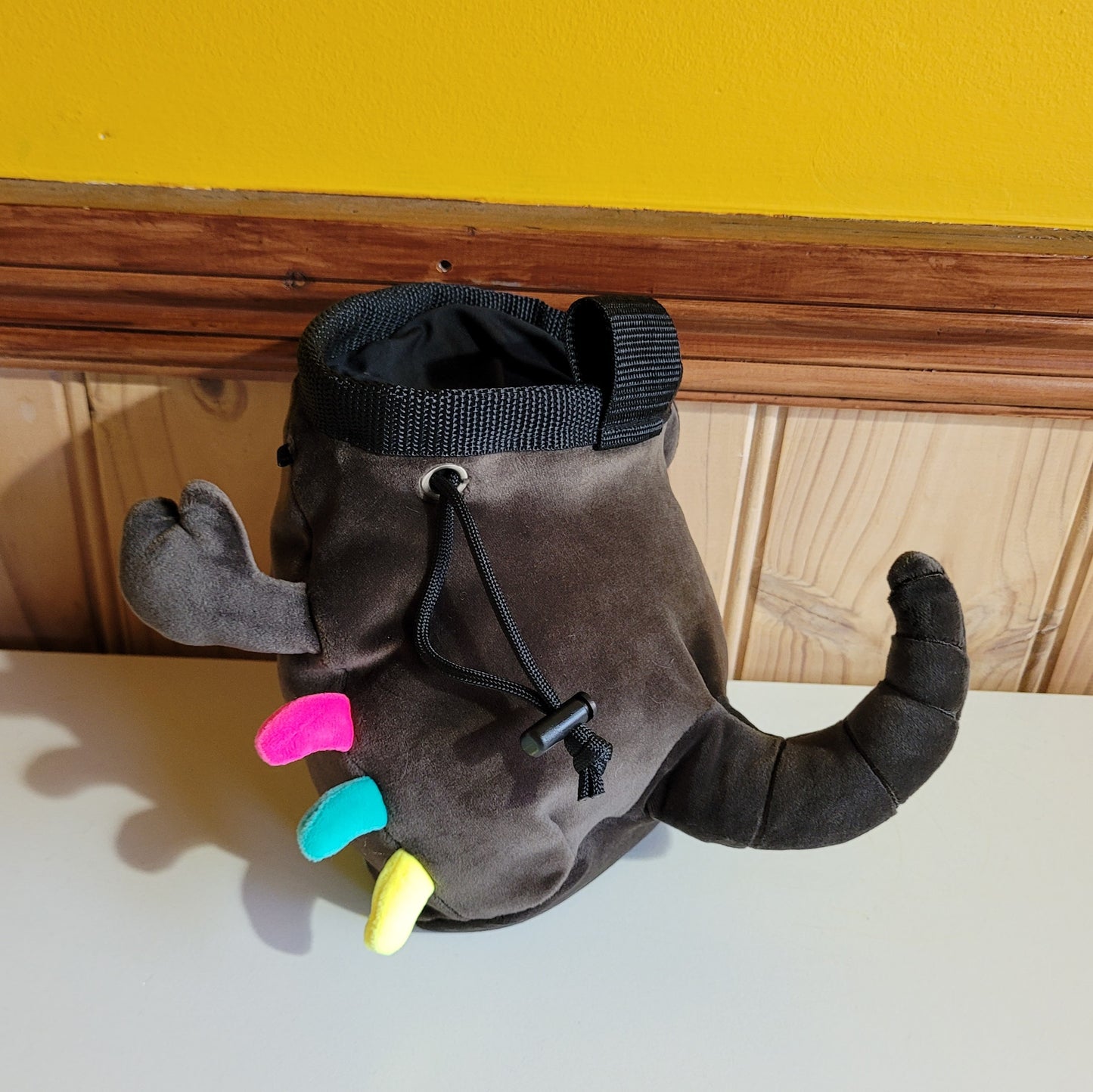 Embroidered Sugar Skull Scorpion Rock Climbing Chalk Bag