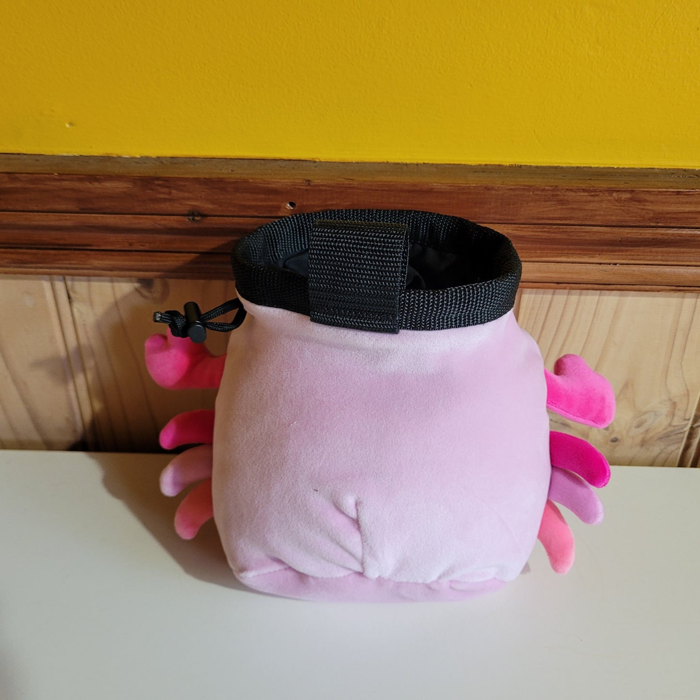Pink Crab Rock Climbing Chalk Bag