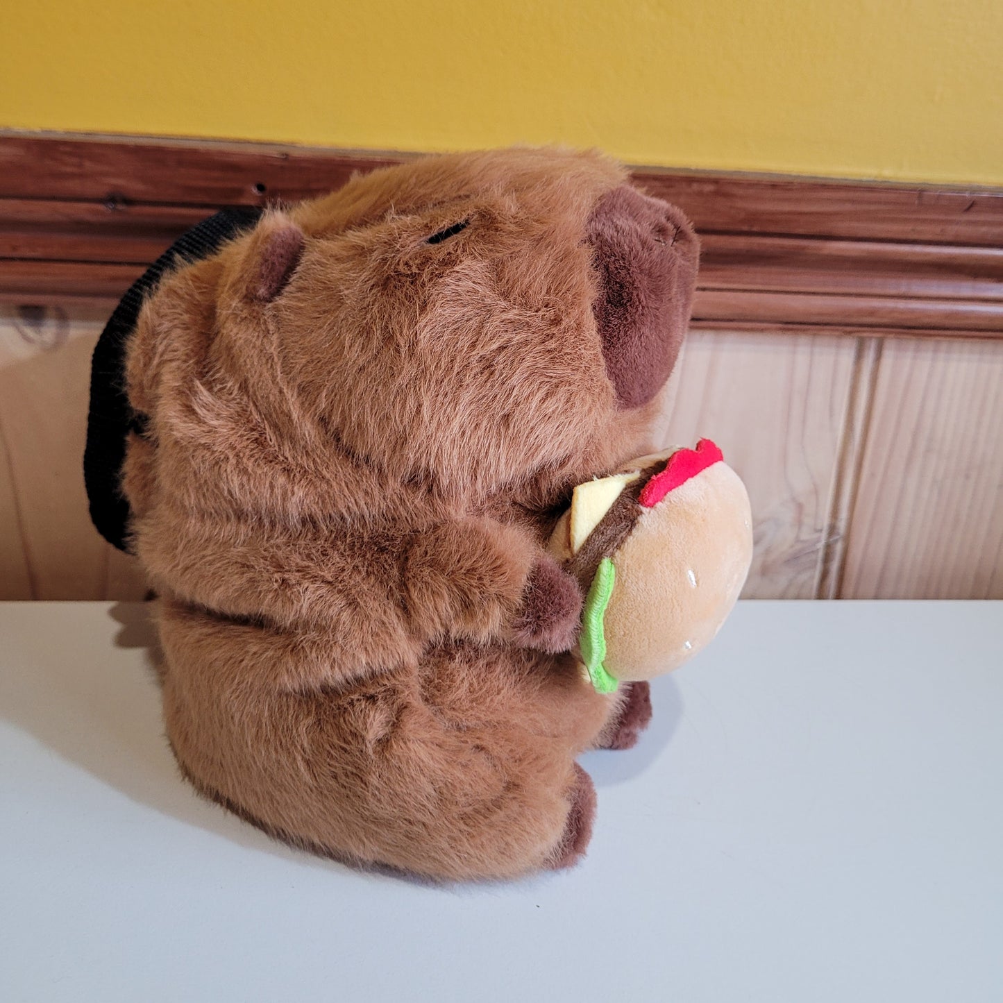 Capybara with Hamburger Rock Climbing Chalk Bag