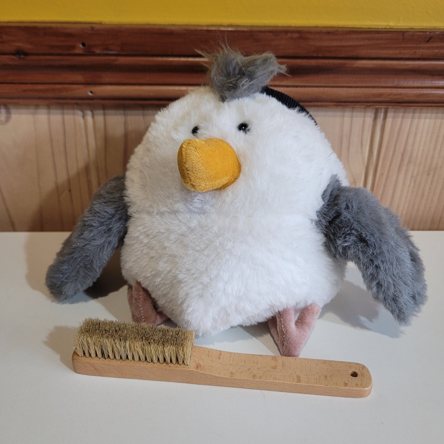 Seagull Chalk Bag – Funny Plush Animal Climbing Chalk Bag | Unique Seabird Bouldering Gear | Optional Waist Belt & Chalk Brush
