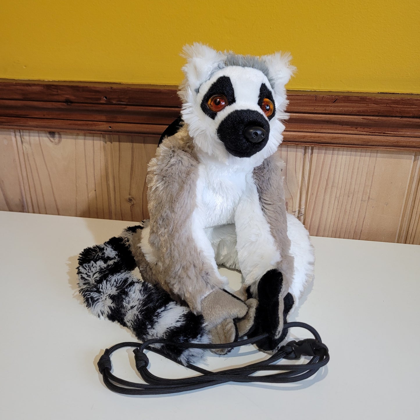 Ring-Tailed Lemur Chalk Bag β Plush Animal Climbing Chalk Bag with Optional Belt & Brush β Unique Bouldering Gift