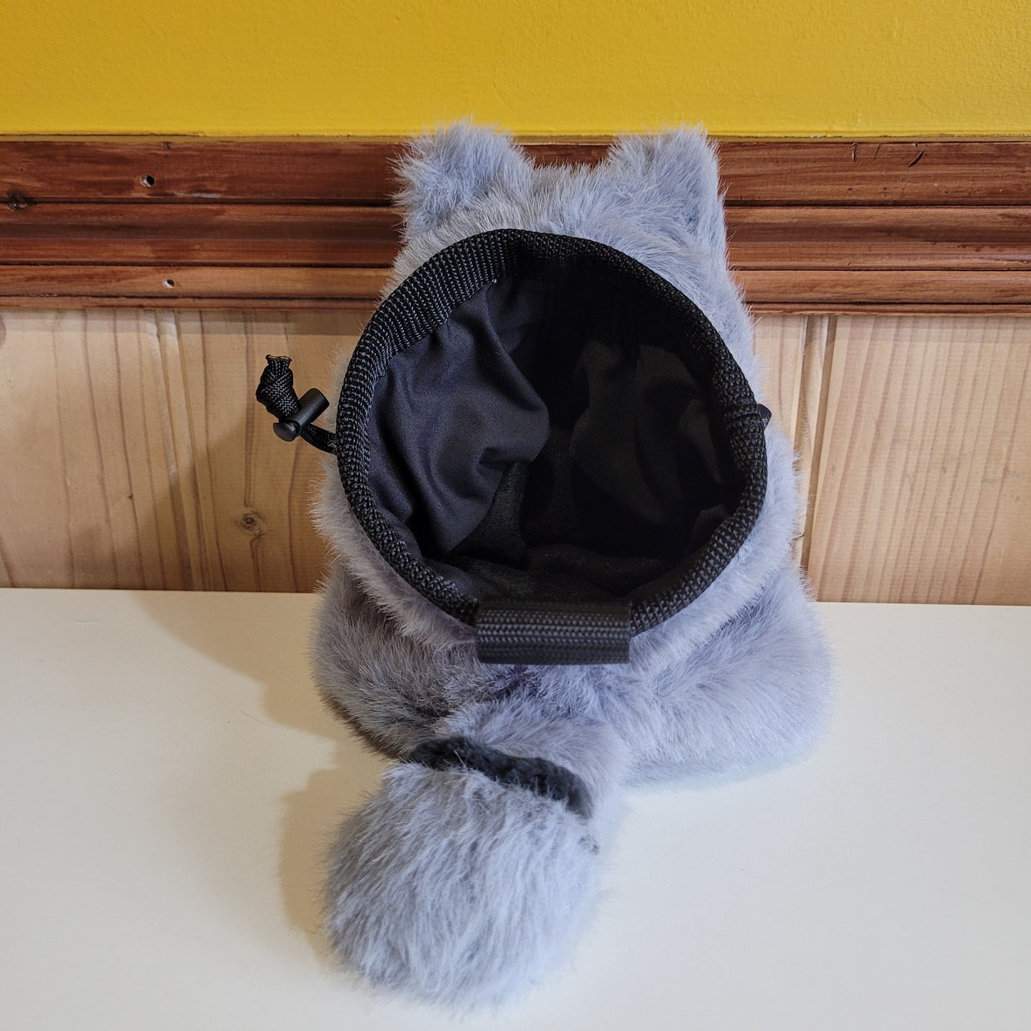 Fluffy Raccoon Rock Climbing Chalk Bag