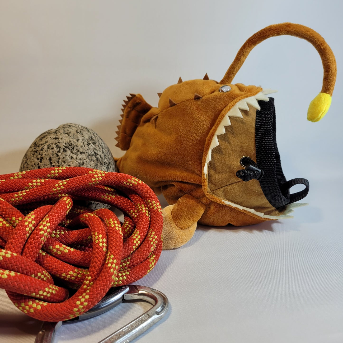 Angler Lantern Fish Rock Climbing Chalk Bag