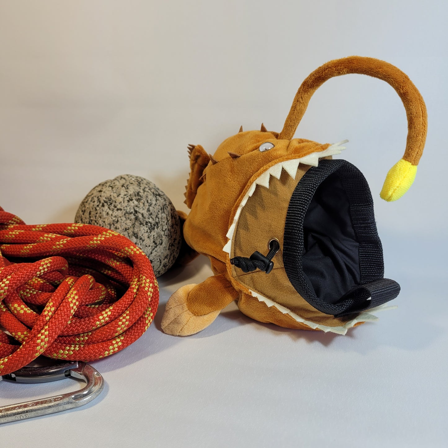Angler Lantern Fish Rock Climbing Chalk Bag