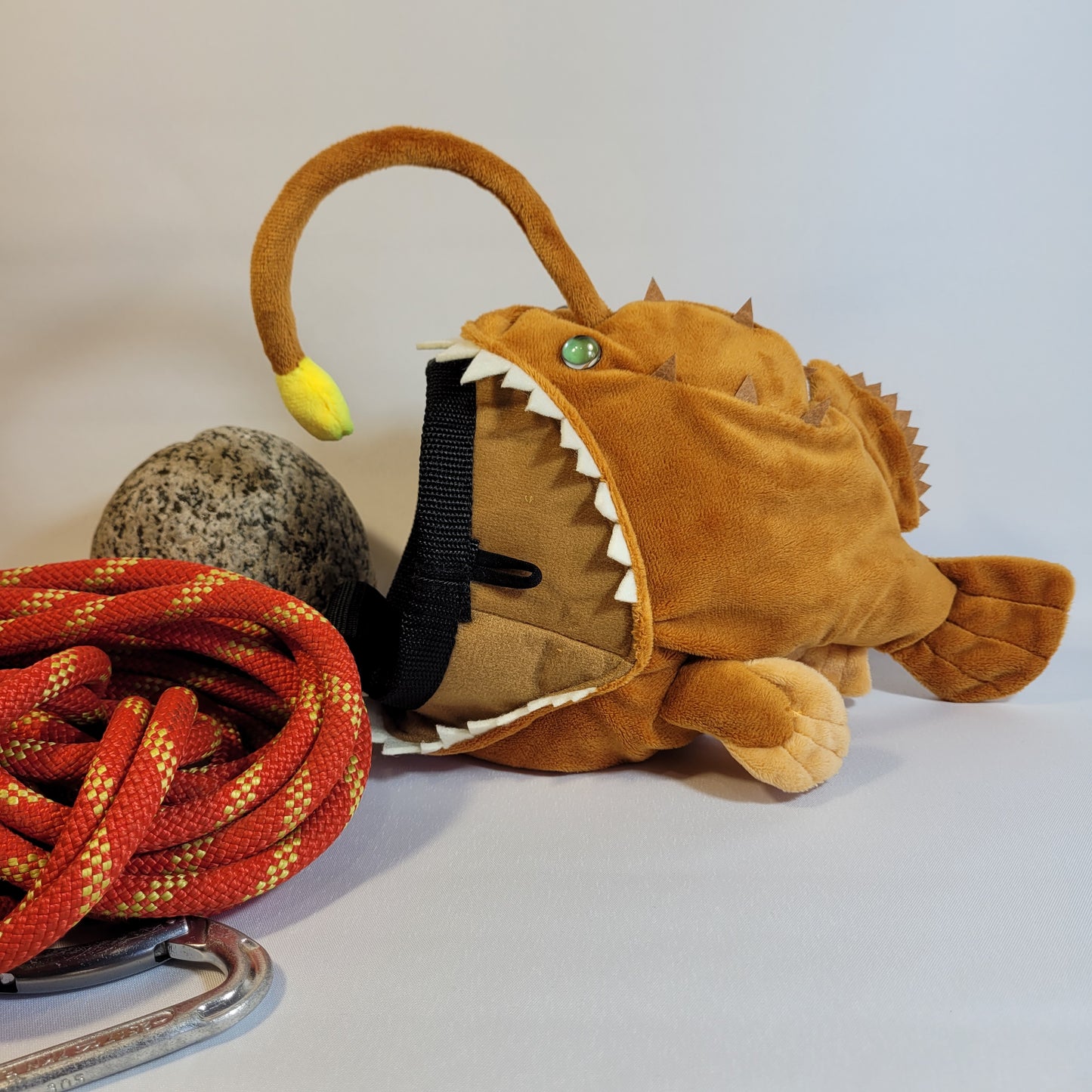 Angler Lantern Fish Rock Climbing Chalk Bag