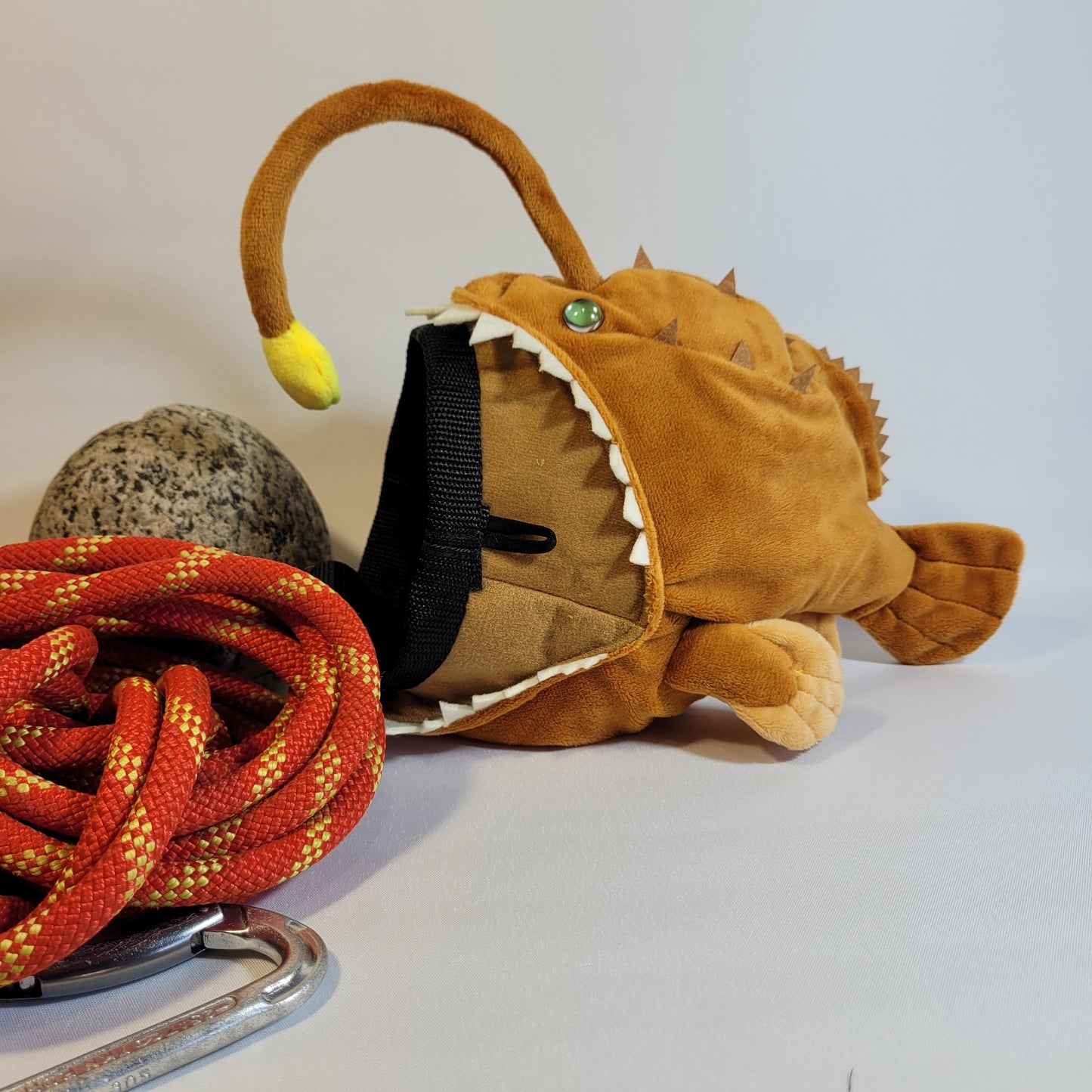 Angler Lantern Fish Rock Climbing Chalk Bag