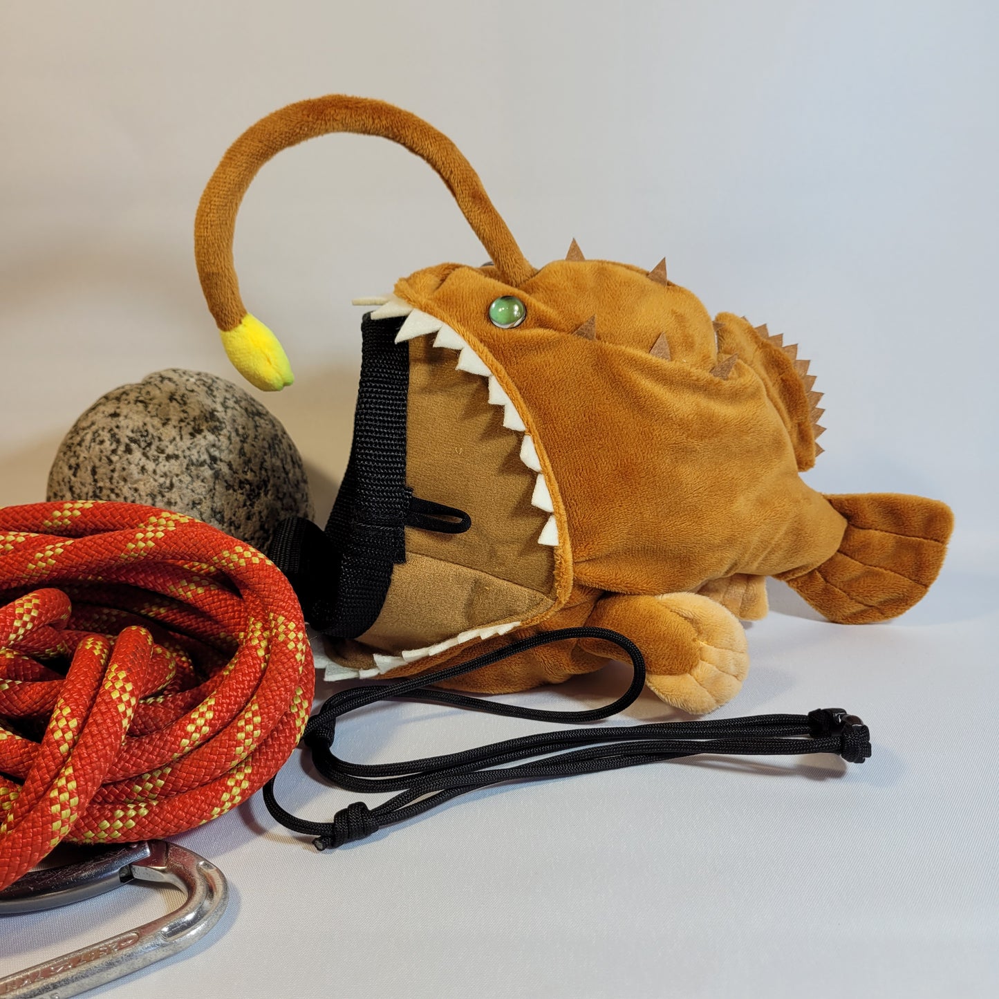 Angler Lantern Fish Rock Climbing Chalk Bag