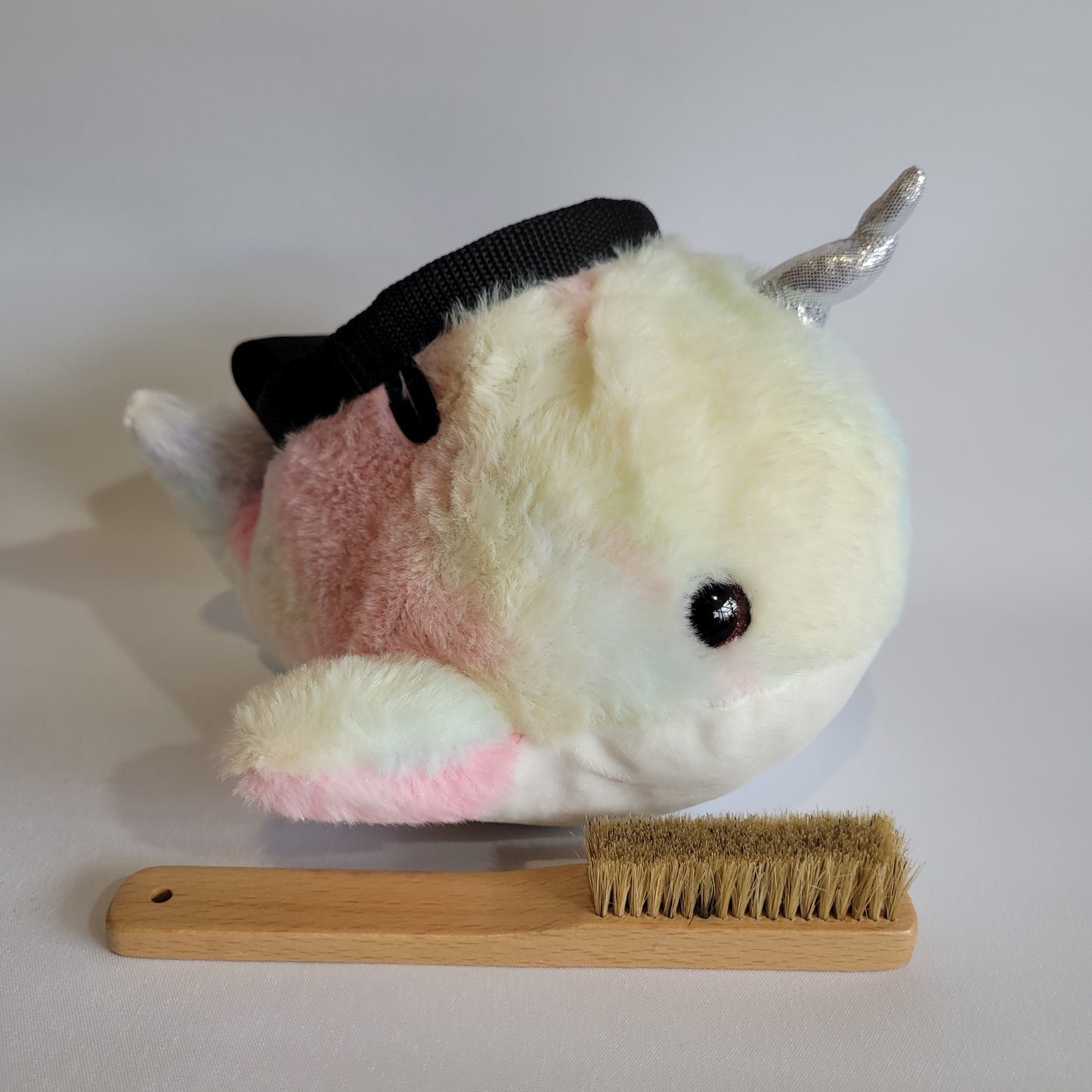 Narwhal Chalk Bag β Plush Animal Chalk Bag with Drawstring Closure β Optional Waist Belt & Chalk Brush