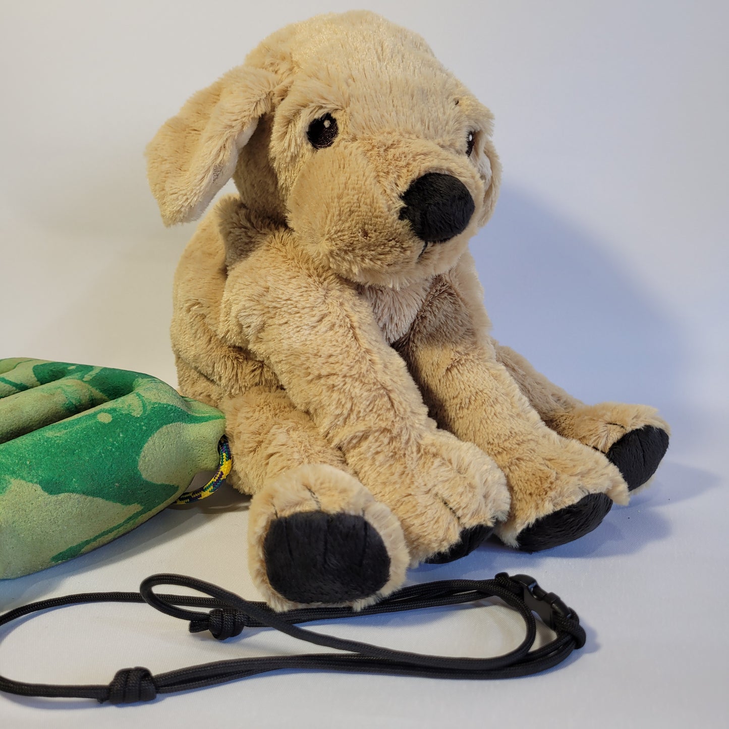Golden Labrador Retriever Climbing Chalk Bag β Plush Chalk Bag for Bouldering or Gym β Dog Chalk Bag with Drawstring β Optional Belt & Brush