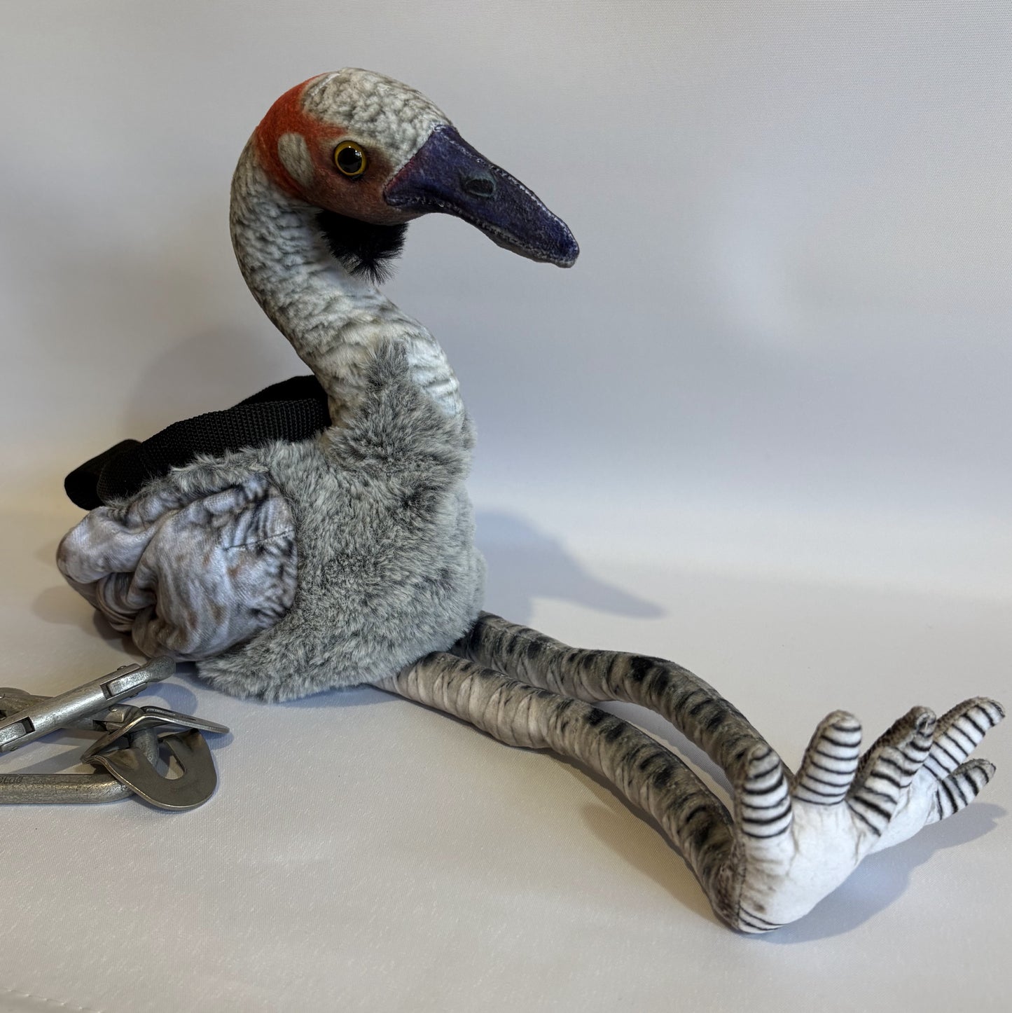 Brolga Chalk Bag – Plush Australian Bird Climbing Chalk Bag | Unique Animal Chalk Bag for Climbing & Bouldering | Optional Belt & Brush