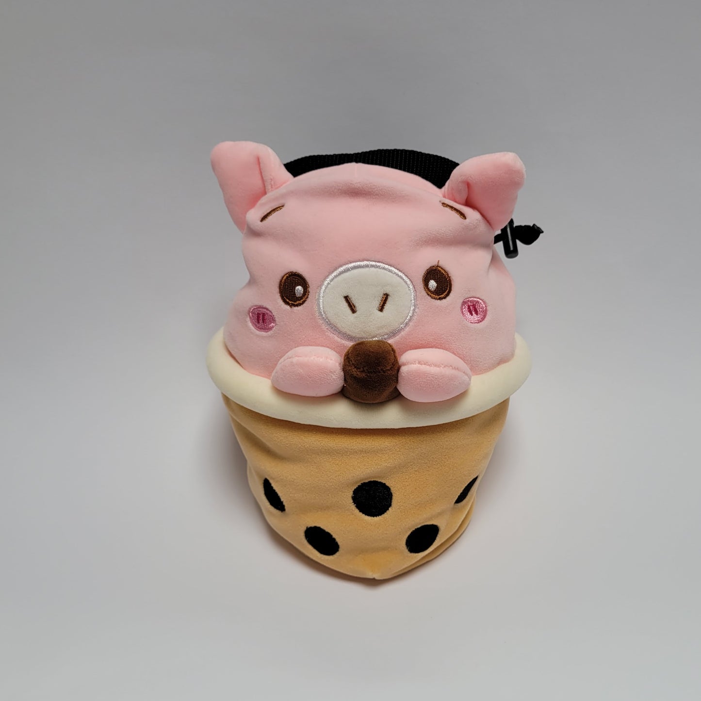 Boba Tea Pig Rock Climbing Chalk Bag