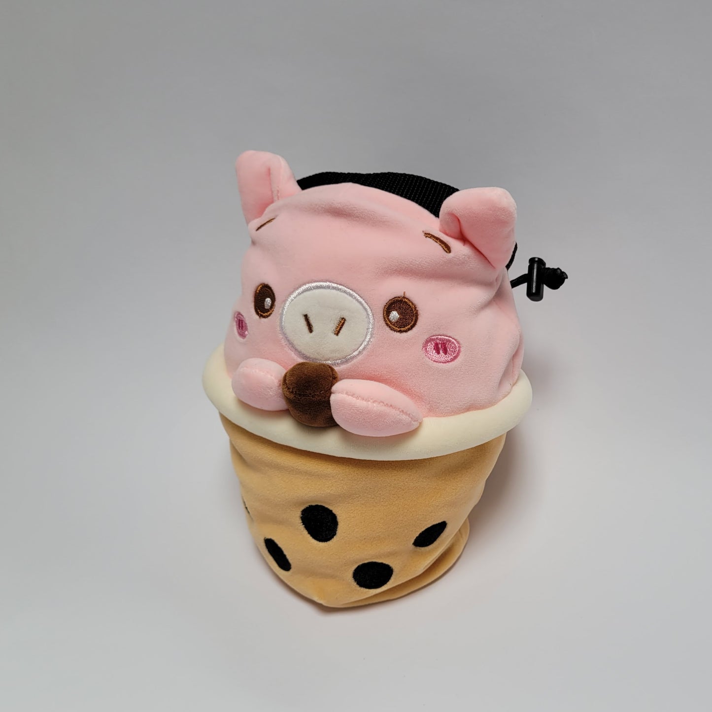 Boba Tea Pig Rock Climbing Chalk Bag