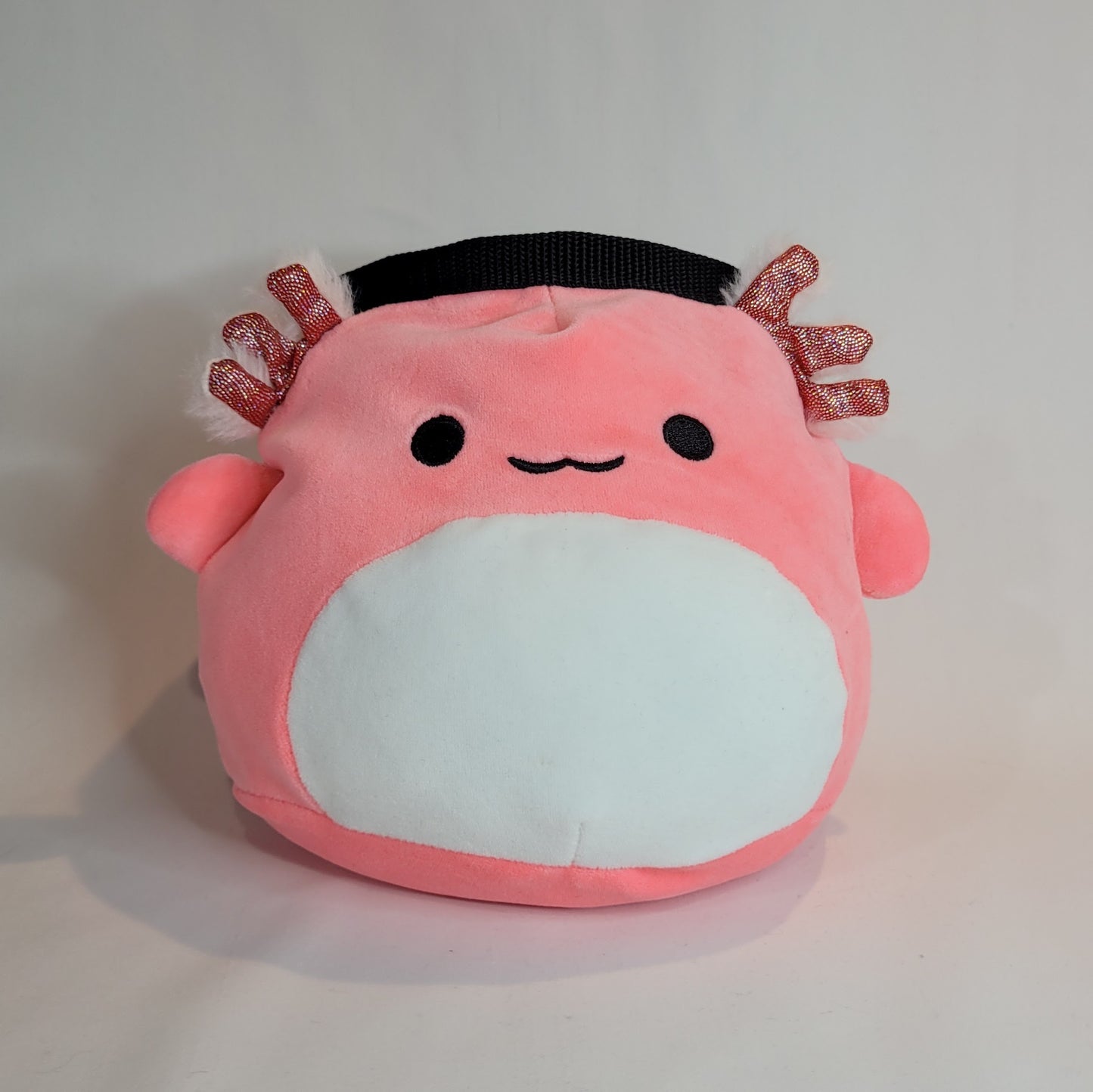 Pink Axolotl Rock Climbing Chalk Bag