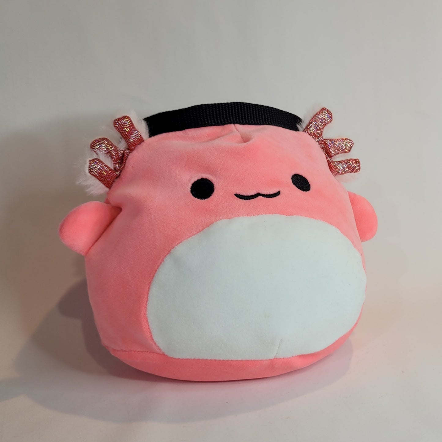 Pink Axolotl Rock Climbing Chalk Bag