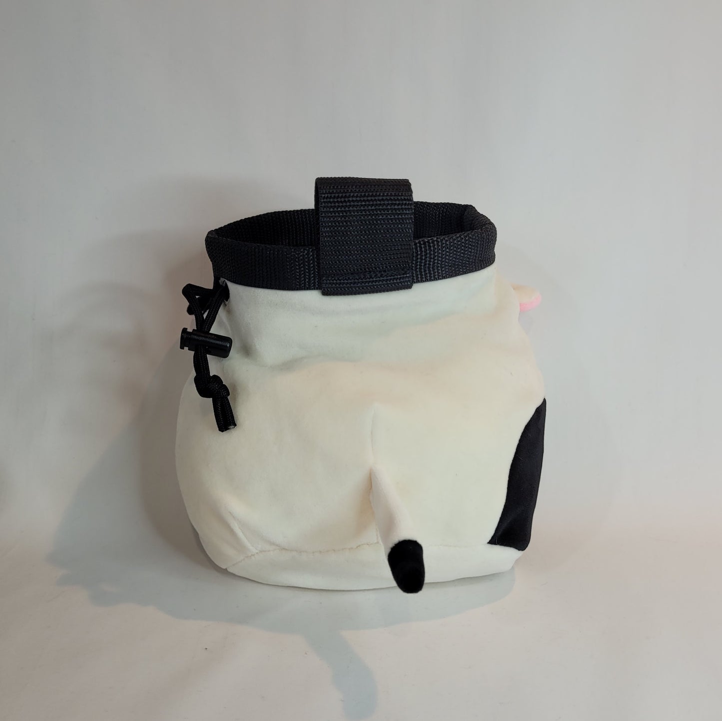 Black and White Cow Rock Climbing Chalk Bag