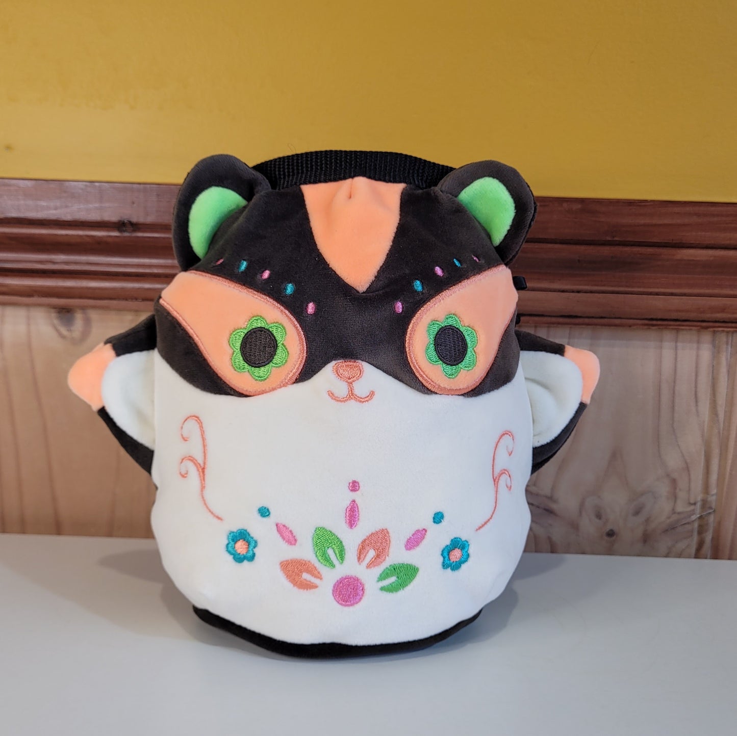 Embroidered Sugar Glider Rock Climbing Chalk Bag