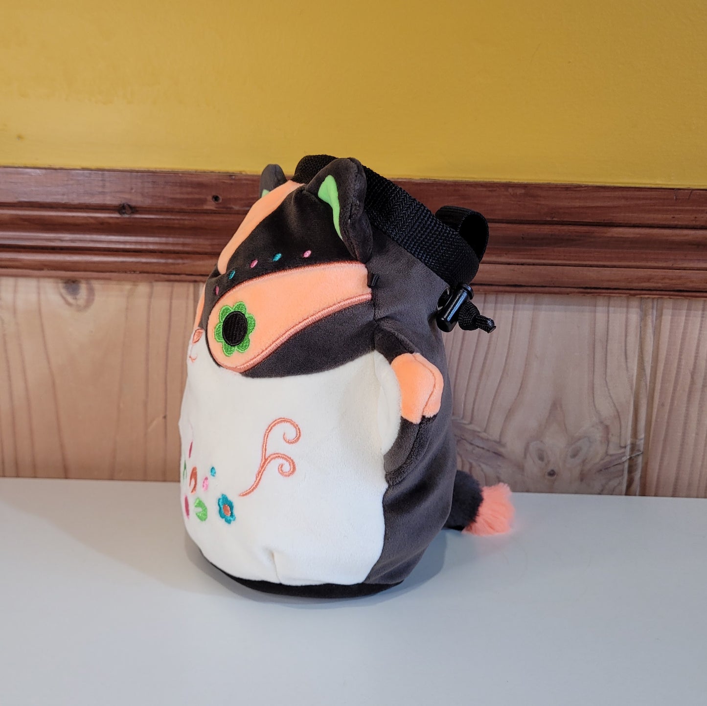 Embroidered Sugar Glider Rock Climbing Chalk Bag