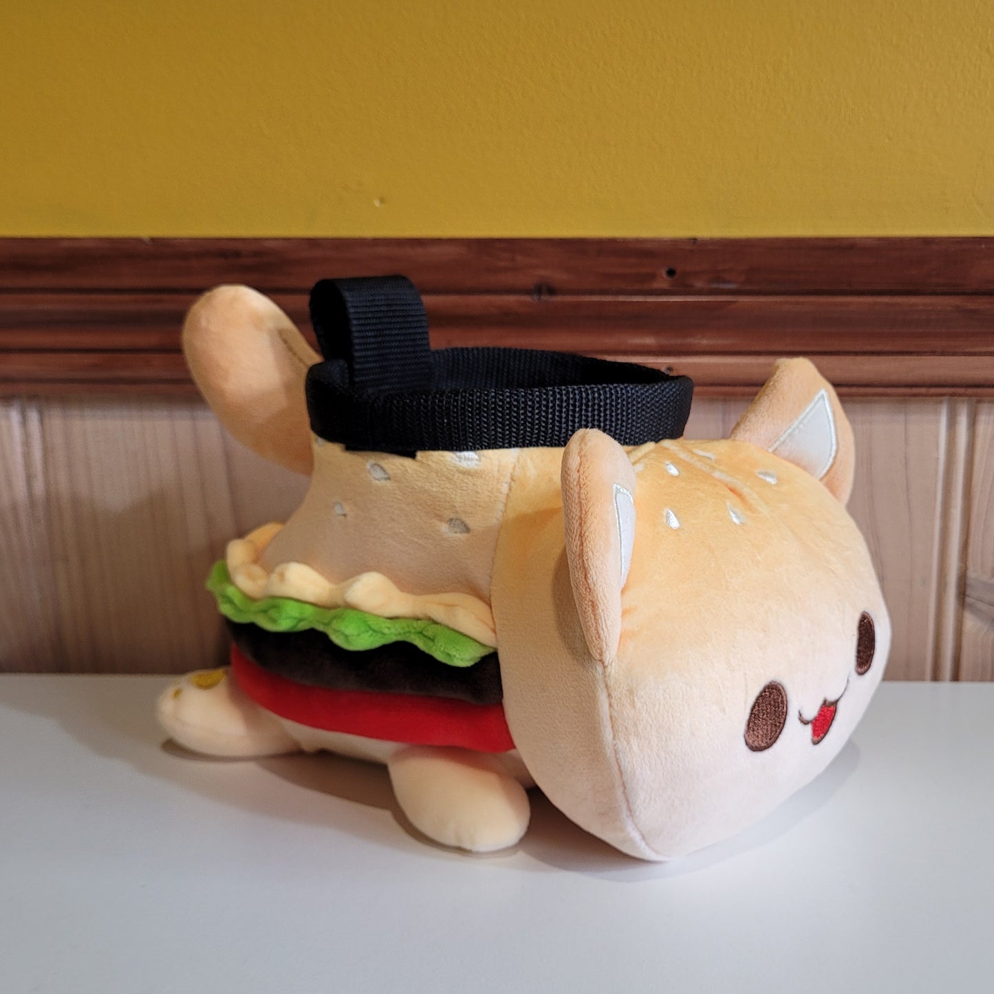 Hamburger Kitty Cat Rock Climbing Chalk Bag