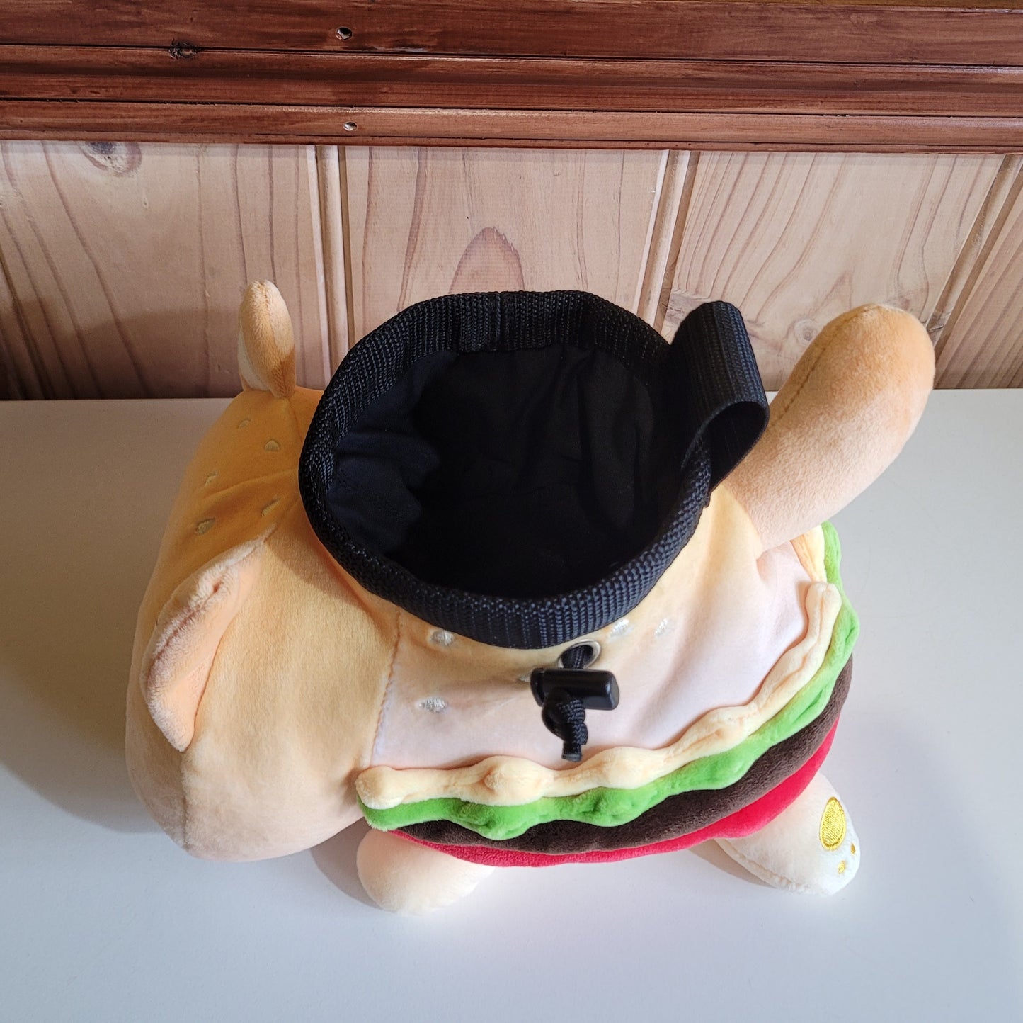 Hamburger Kitty Cat Rock Climbing Chalk Bag