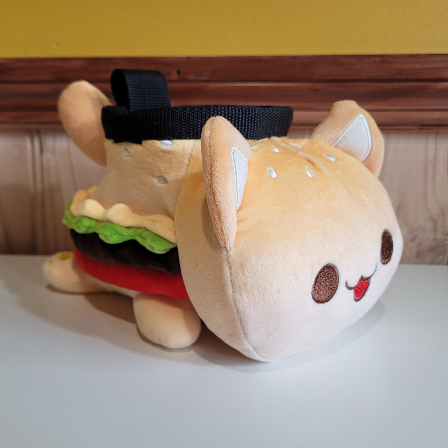Hamburger Kitty Cat Rock Climbing Chalk Bag