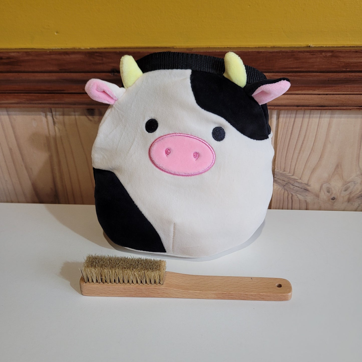 Black and White Cow Rock Climbing Chalk Bag