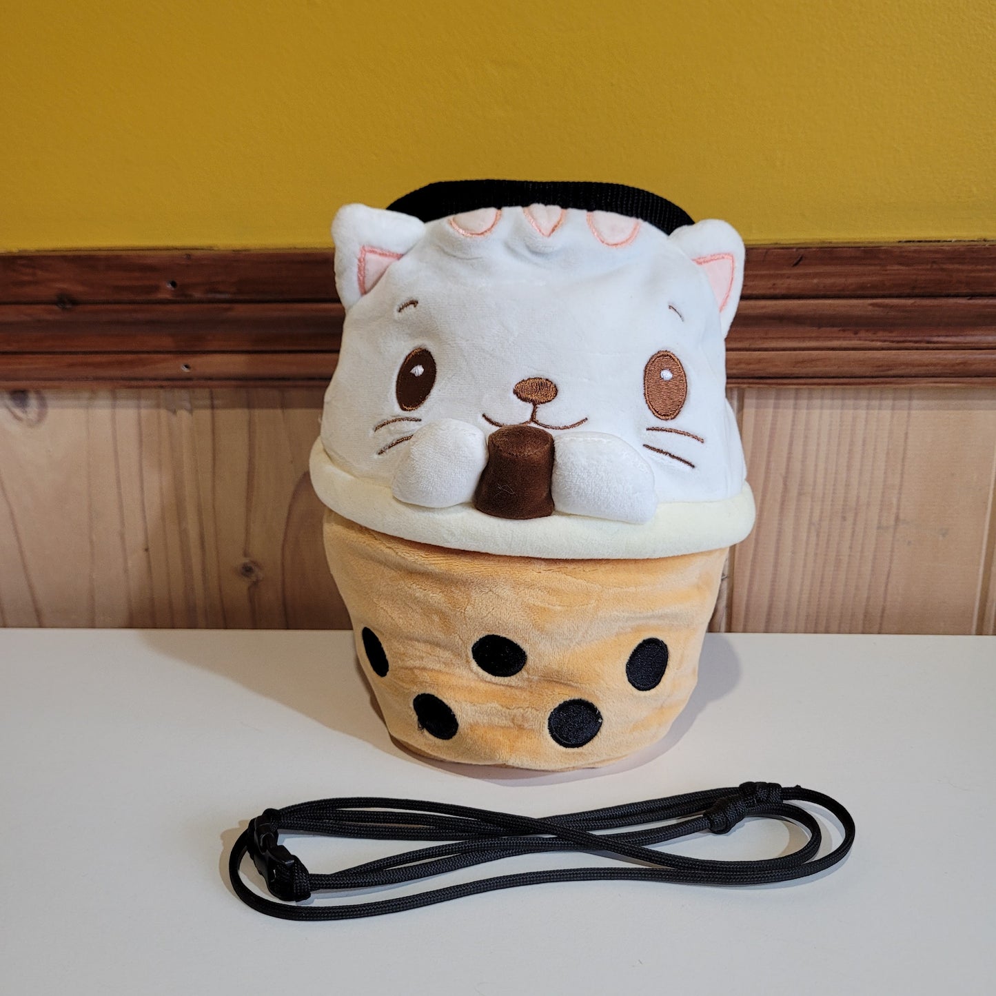 SECONDS: Boba Tea Cat Rock Climbing Chalk Bag