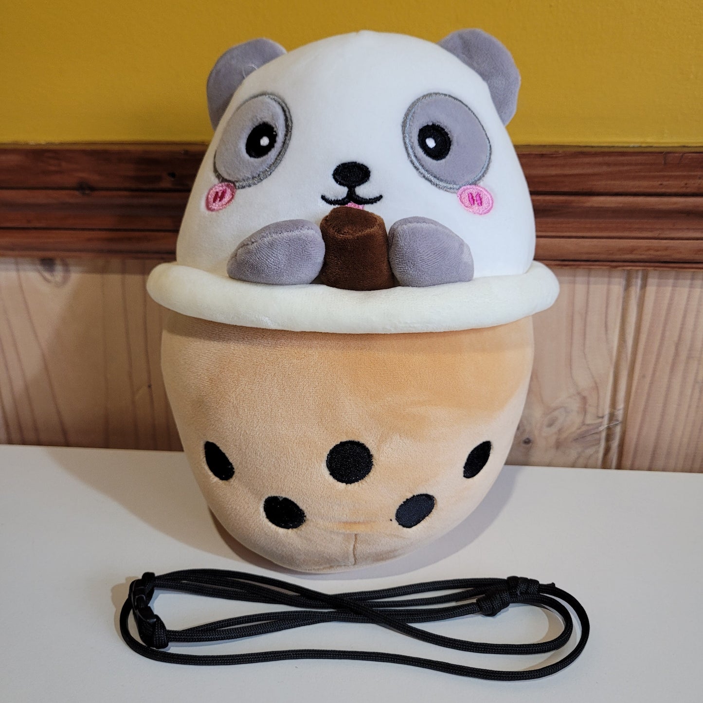 Boba Tea Panda Rock Climbing Chalk Bag