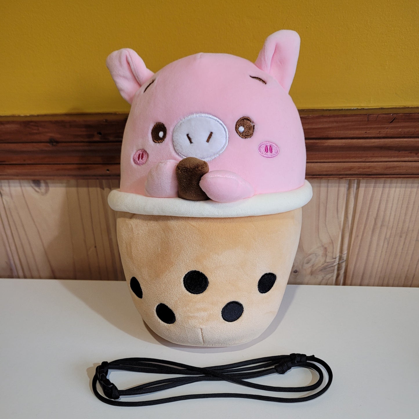 Boba Tea Pig Rock Climbing Chalk Bag