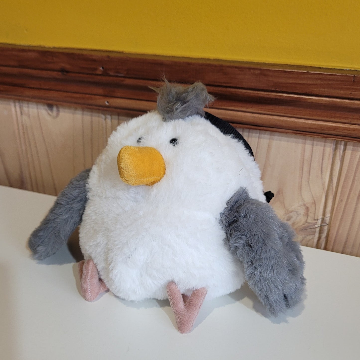 Seagull Chalk Bag – Funny Plush Animal Climbing Chalk Bag | Unique Seabird Bouldering Gear | Optional Waist Belt & Chalk Brush