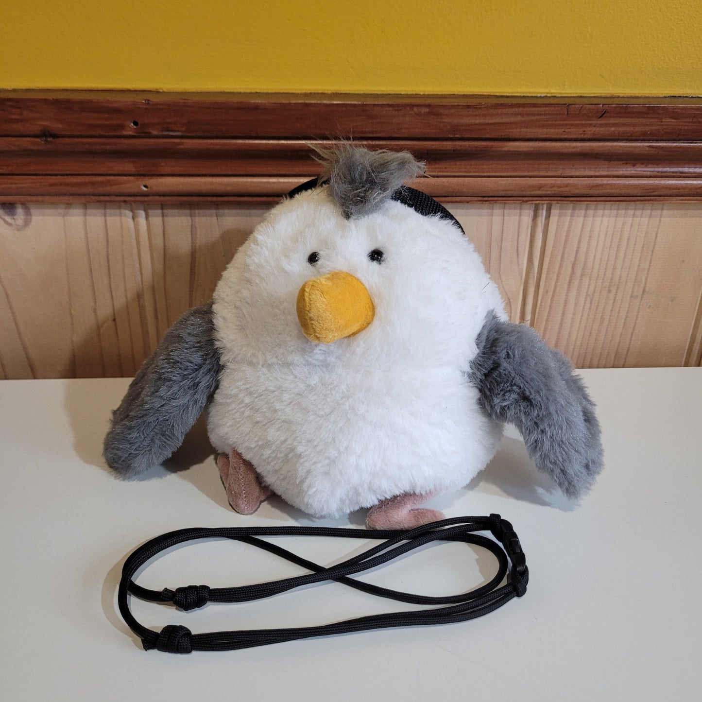 Seagull Chalk Bag – Funny Plush Animal Climbing Chalk Bag | Unique Seabird Bouldering Gear | Optional Waist Belt & Chalk Brush