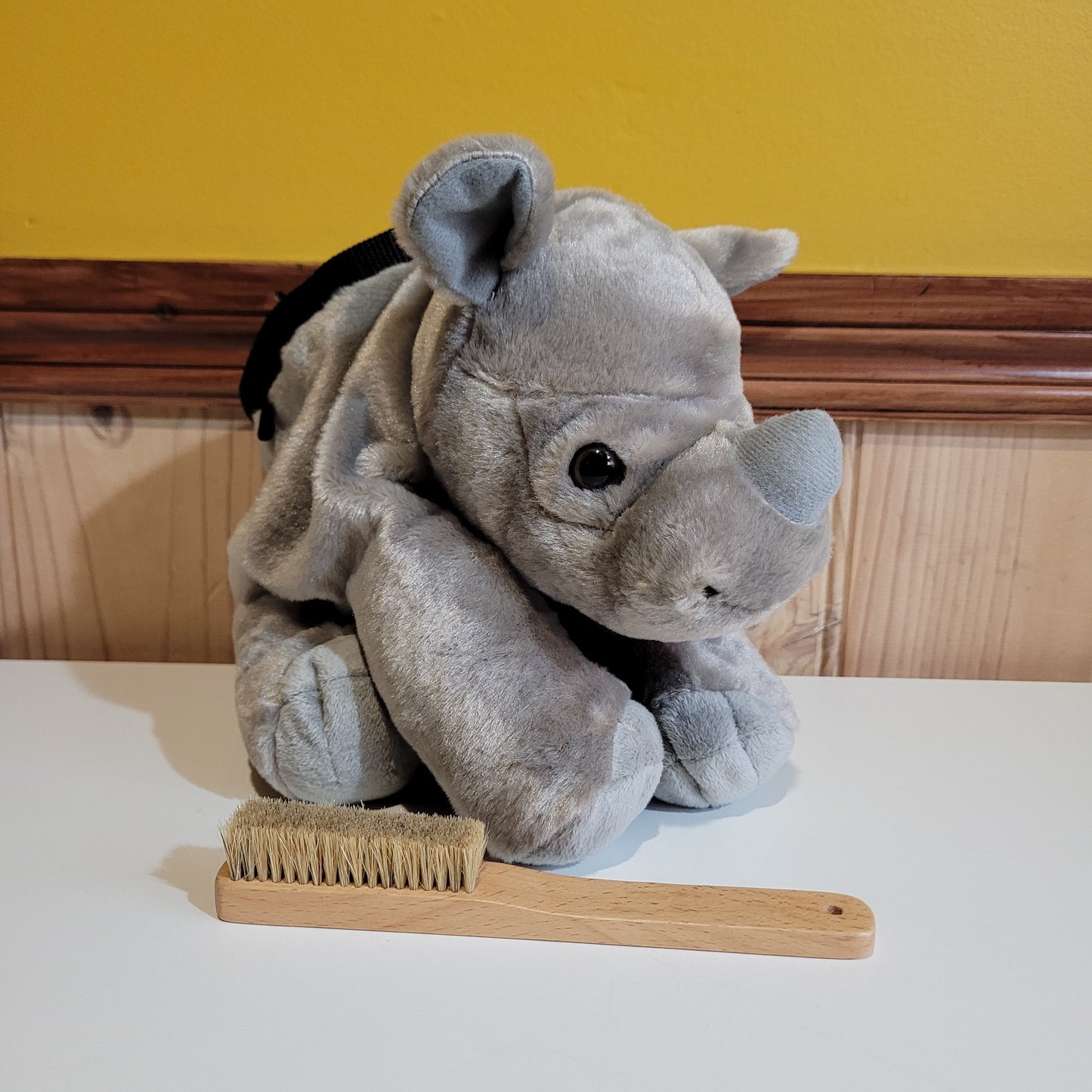 Rhino Chalk Bag for Climbing | Plush Animal Chalk Bag for Bouldering | Climbing Gift | Handmade Chalk Bag | Rhino Climbing Accessory