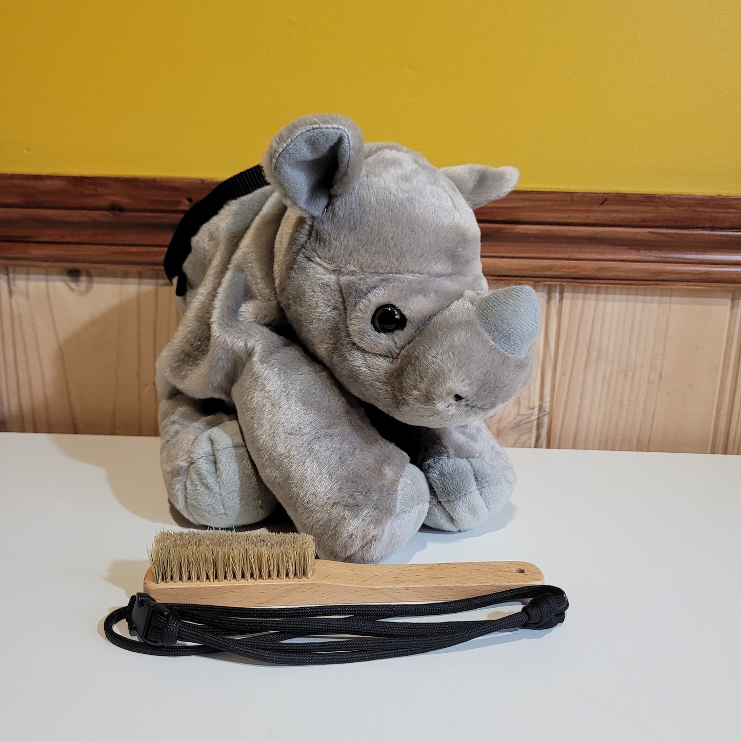 Rhino Chalk Bag for Climbing | Plush Animal Chalk Bag for Bouldering | Climbing Gift | Handmade Chalk Bag | Rhino Climbing Accessory
