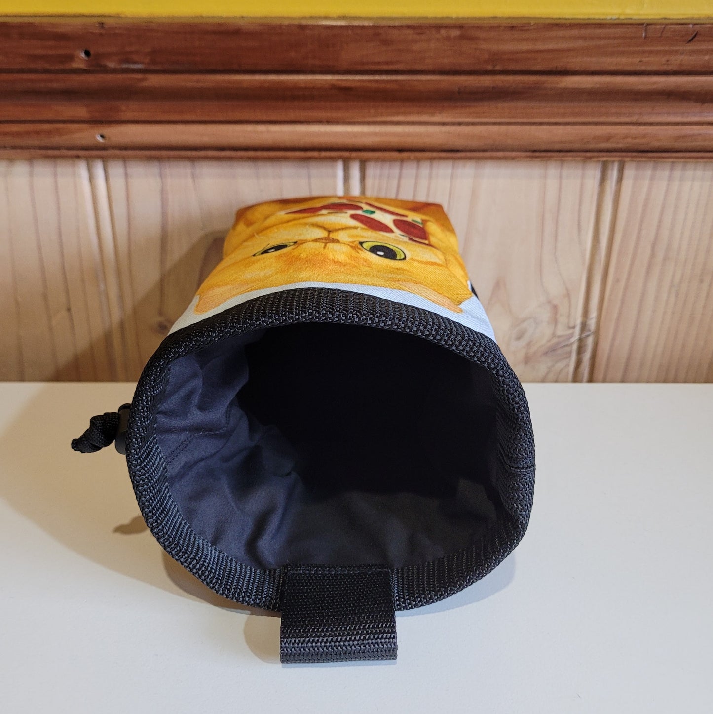 Grumpy Cat with Pizza Rock Climbing Chalk Bag