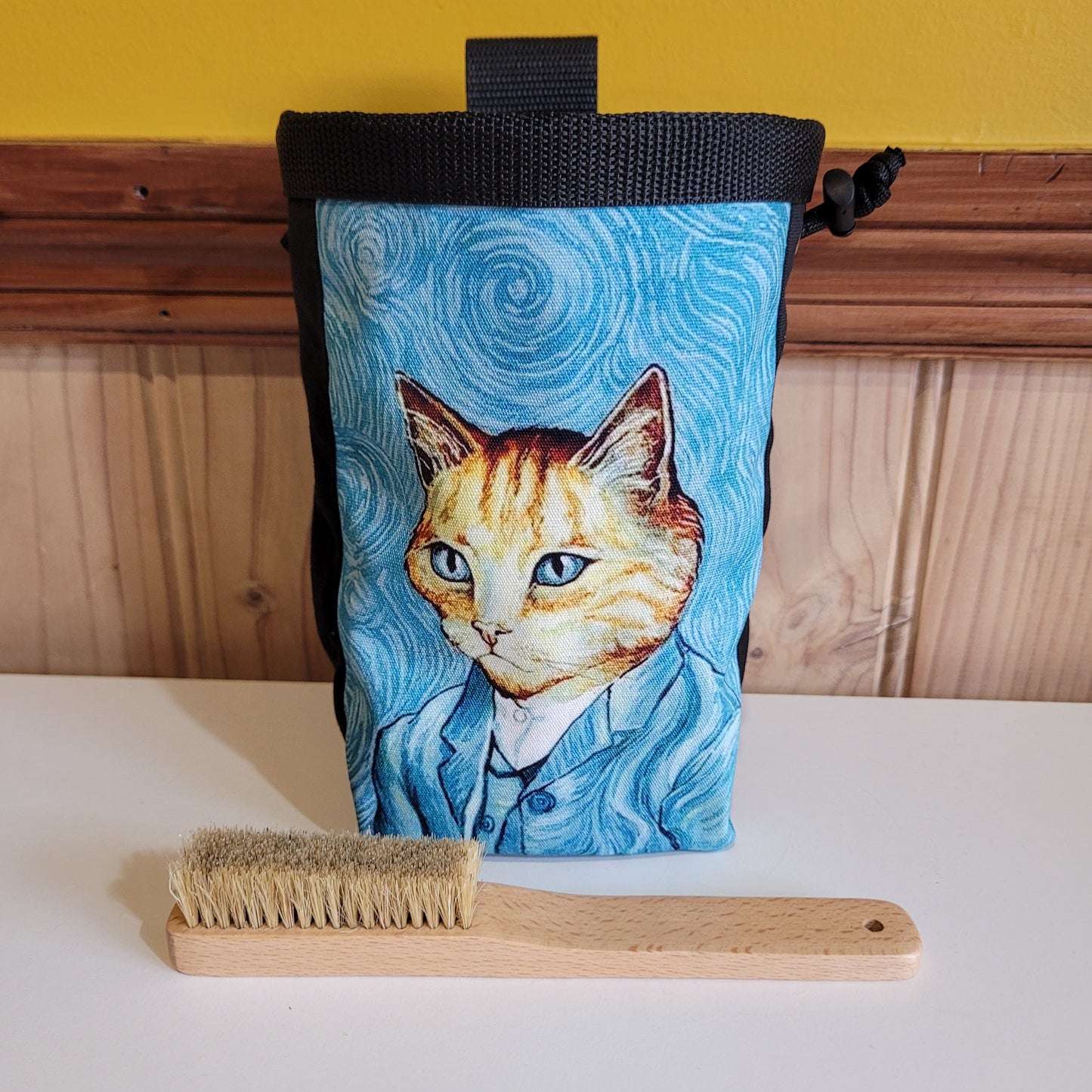 Kitten Van Gogh Rock Climbing Chalk Bag