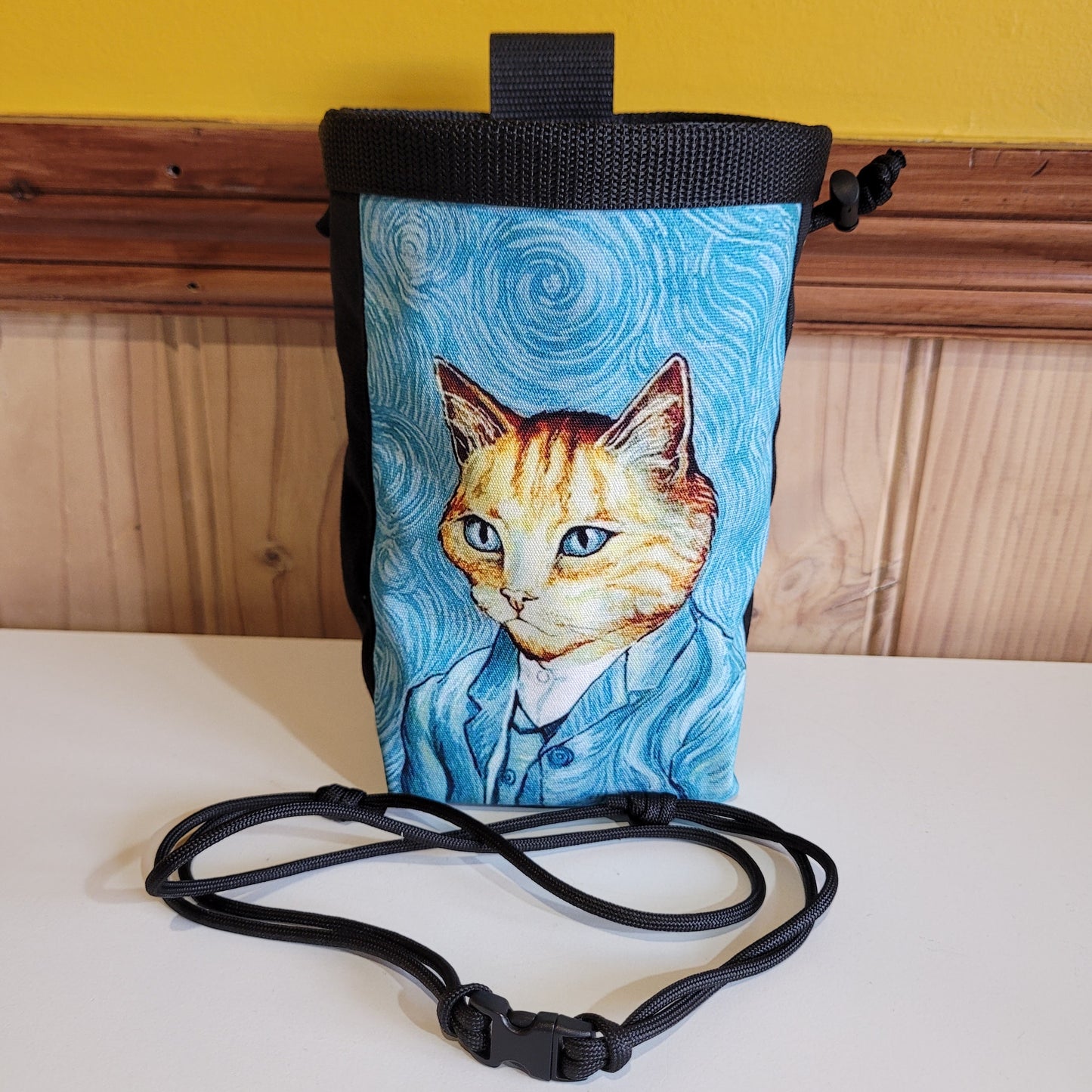 Kitten Van Gogh Rock Climbing Chalk Bag