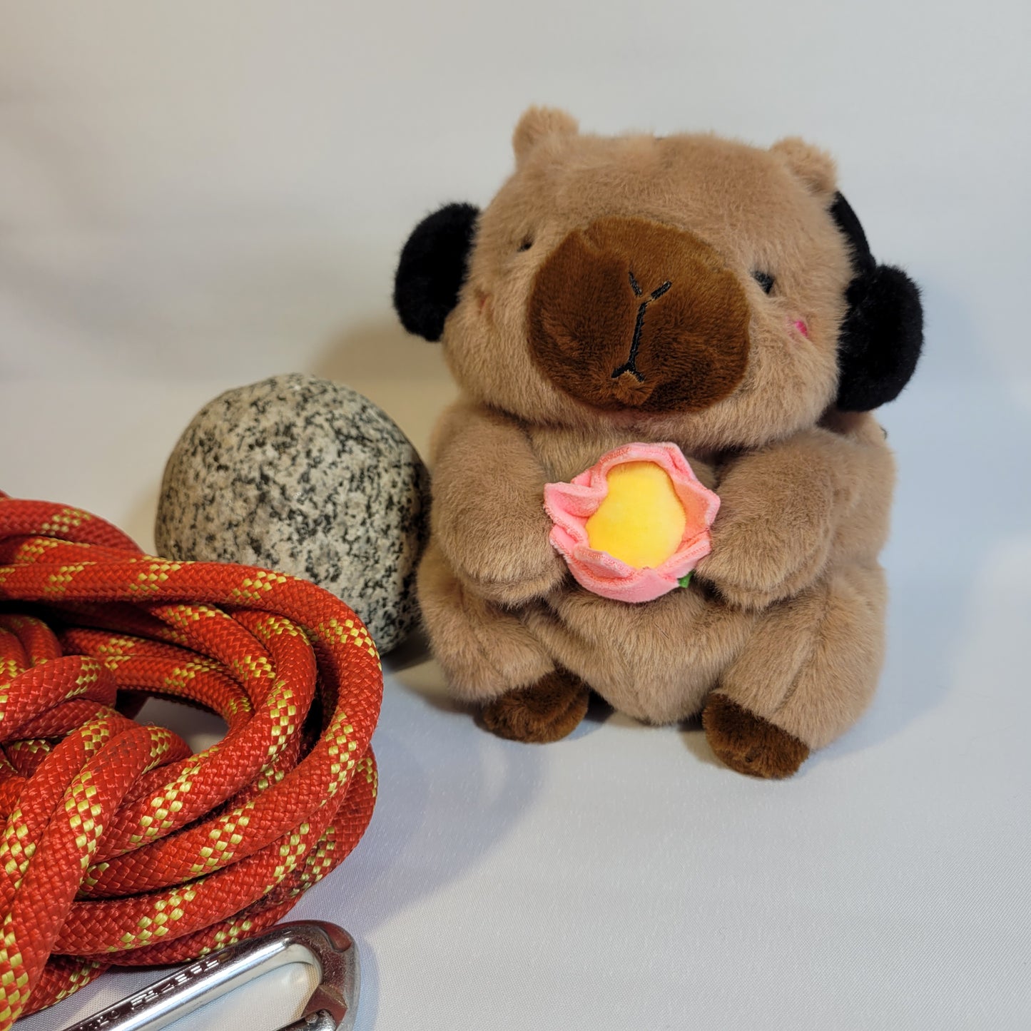Capybara with Headphones Rock Climbing Chalk Bag
