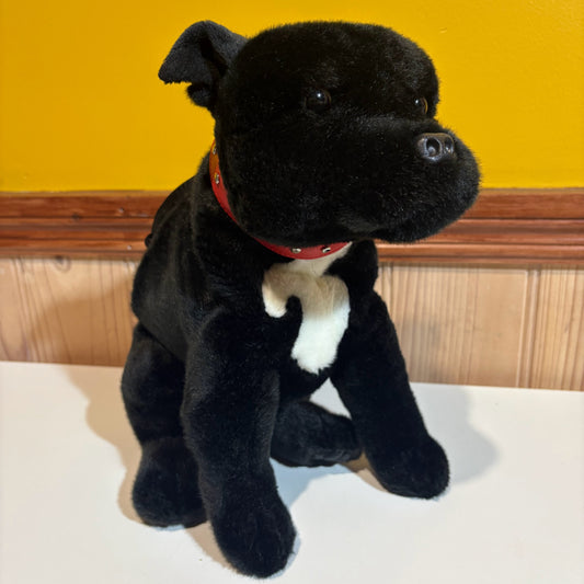 Custom Black and White Dog Rock Climbing Chalk Bag