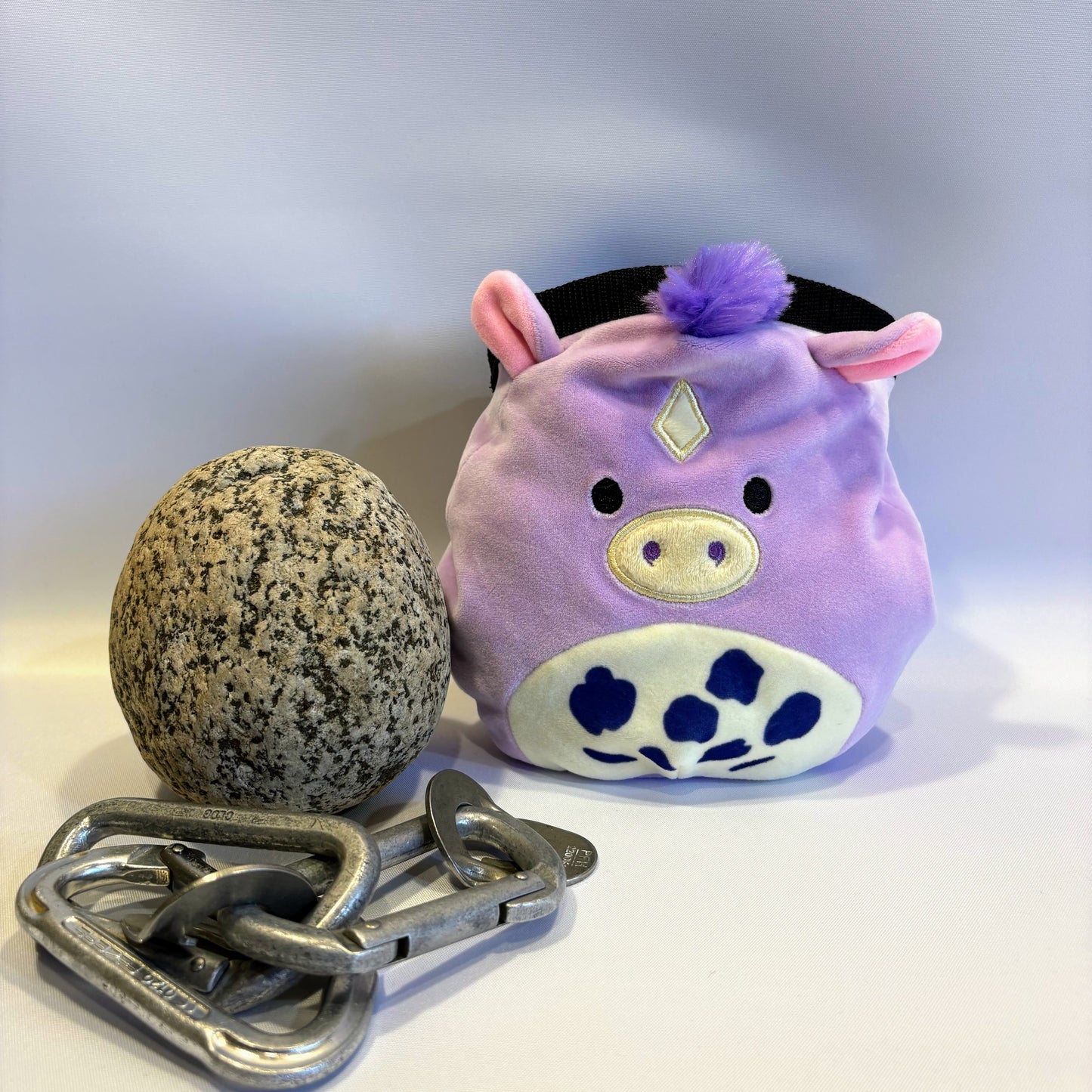 Purple Donkey Horse Rock Climbing Chalk Bag