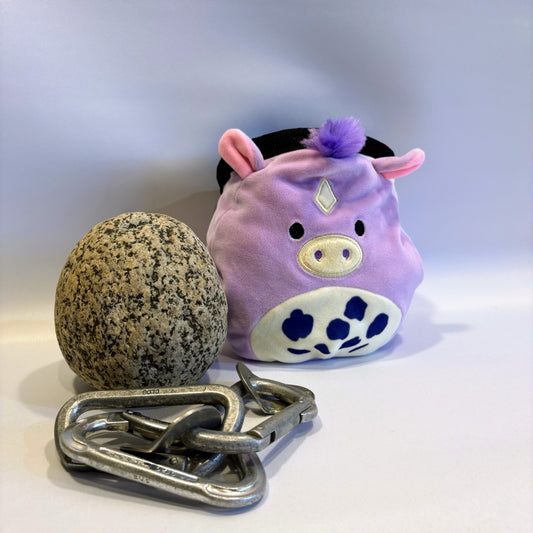 Purple Donkey Horse Rock Climbing Chalk Bag