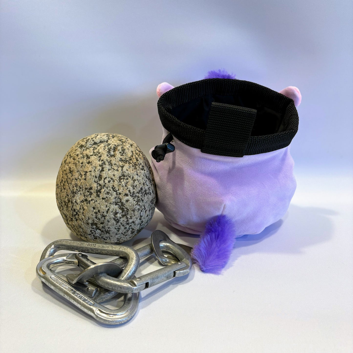 Purple Donkey Horse Rock Climbing Chalk Bag