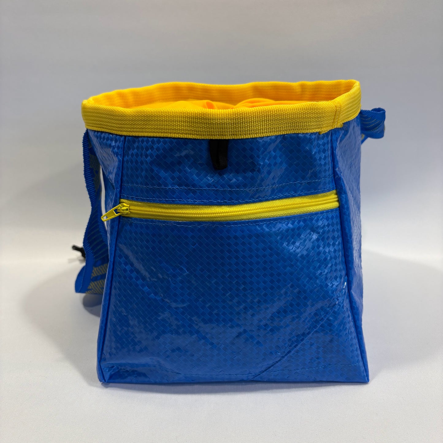 Bouldering Chalk Bucket - Recycled Ikea Bag