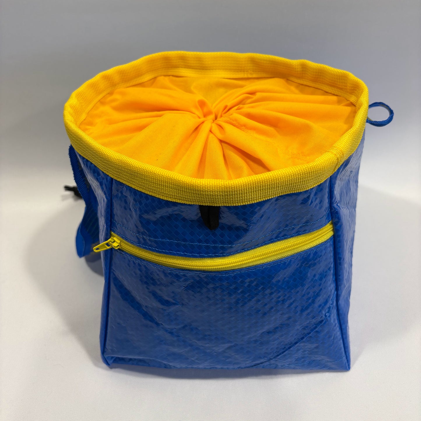 Bouldering Chalk Bucket - Recycled Ikea Bag