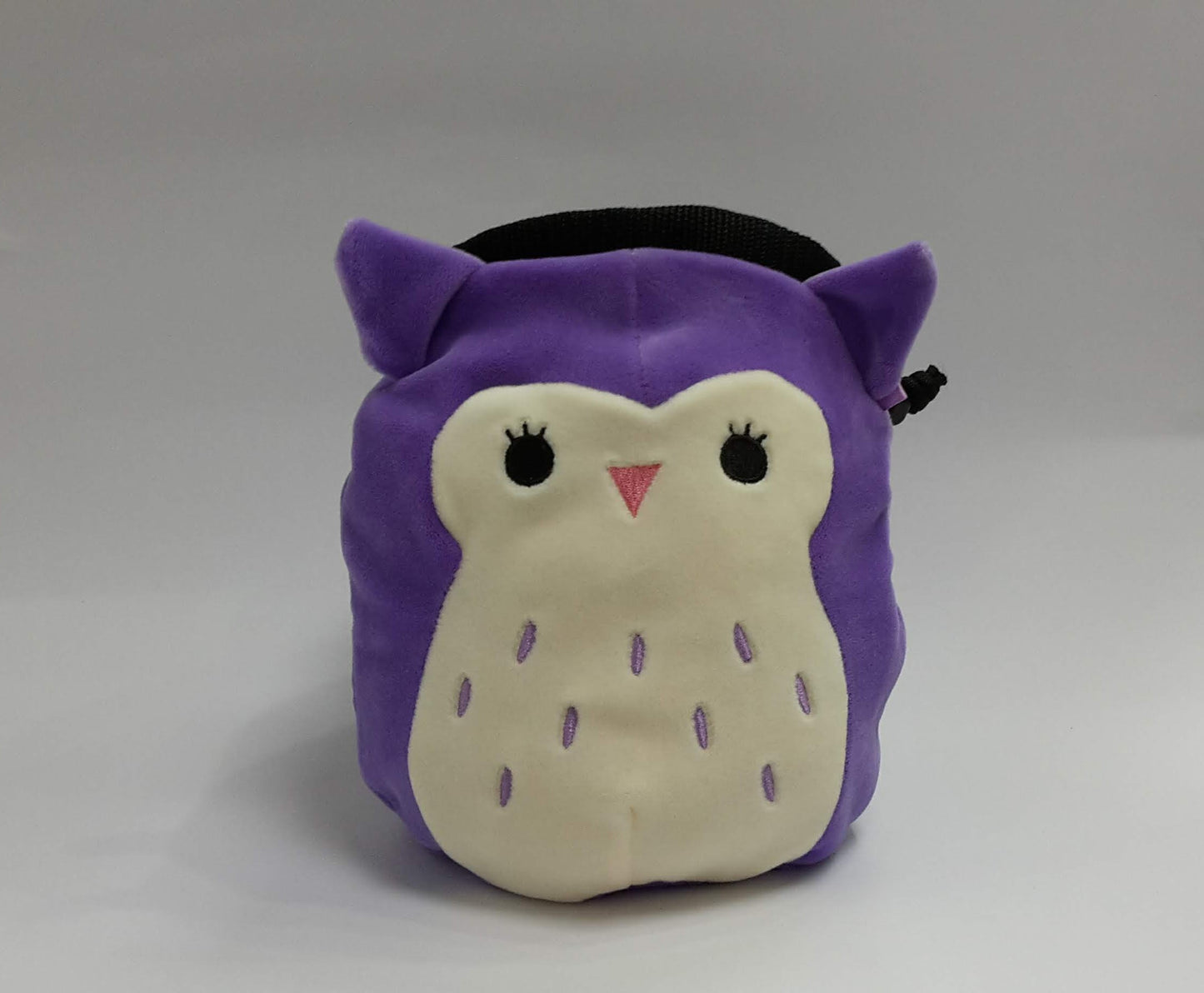 Purple Owl Rock Climbing Chalk Bag