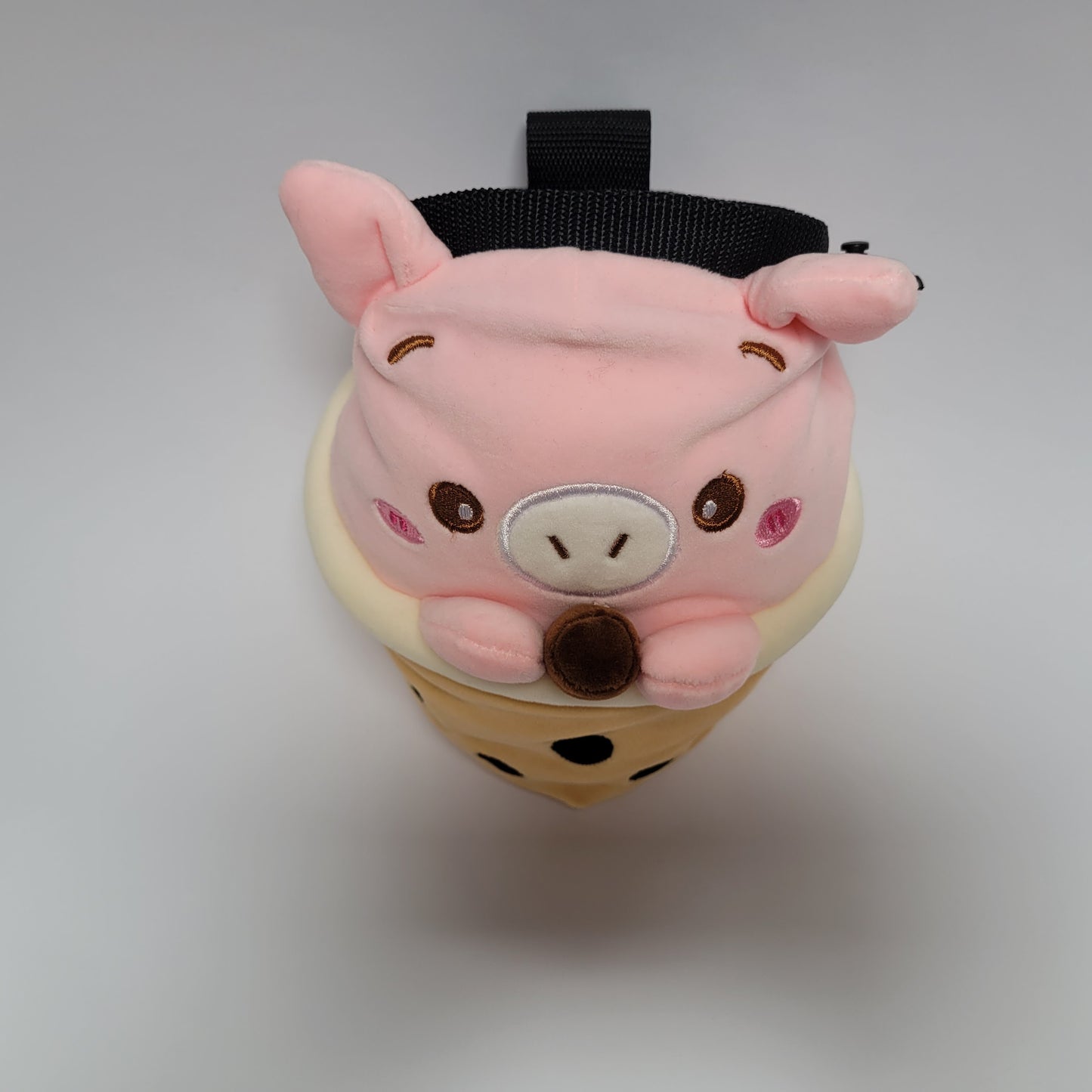 Boba Tea Pig Rock Climbing Chalk Bag