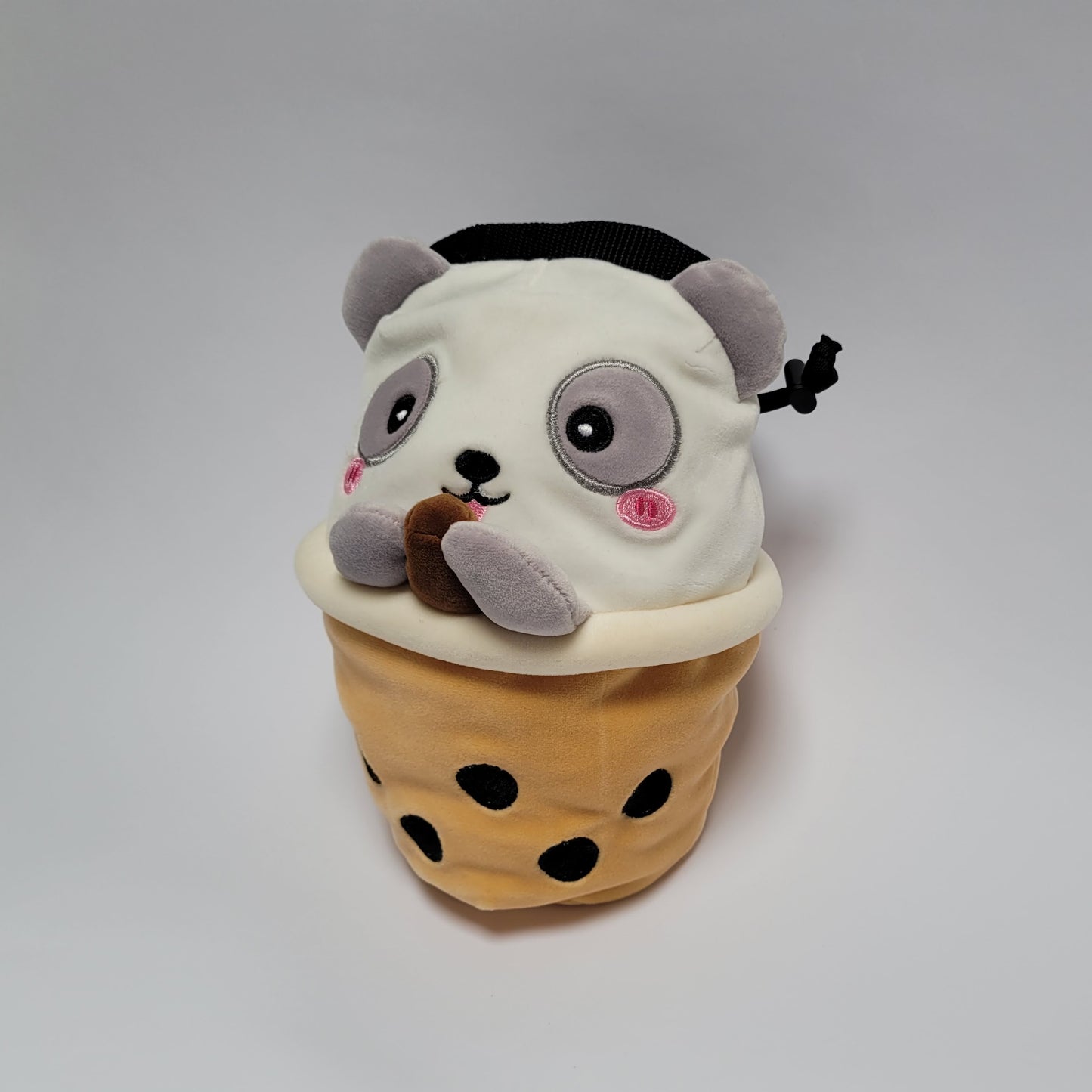 Boba Tea Panda Rock Climbing Chalk Bag